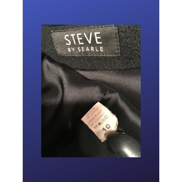 STEVE by SEARLE Wool/Cashmere XLongWinter Overcoat, BLACK, Size M, Pre-owned,EUC - Picture 3 of 9